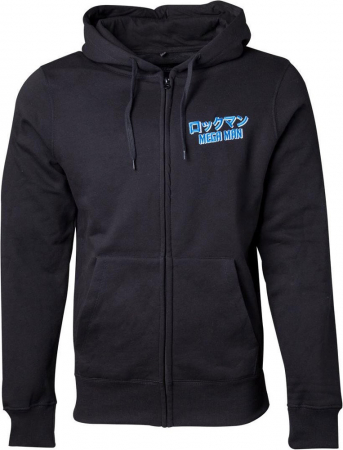 Mega Man Hoodie Svart (Small)