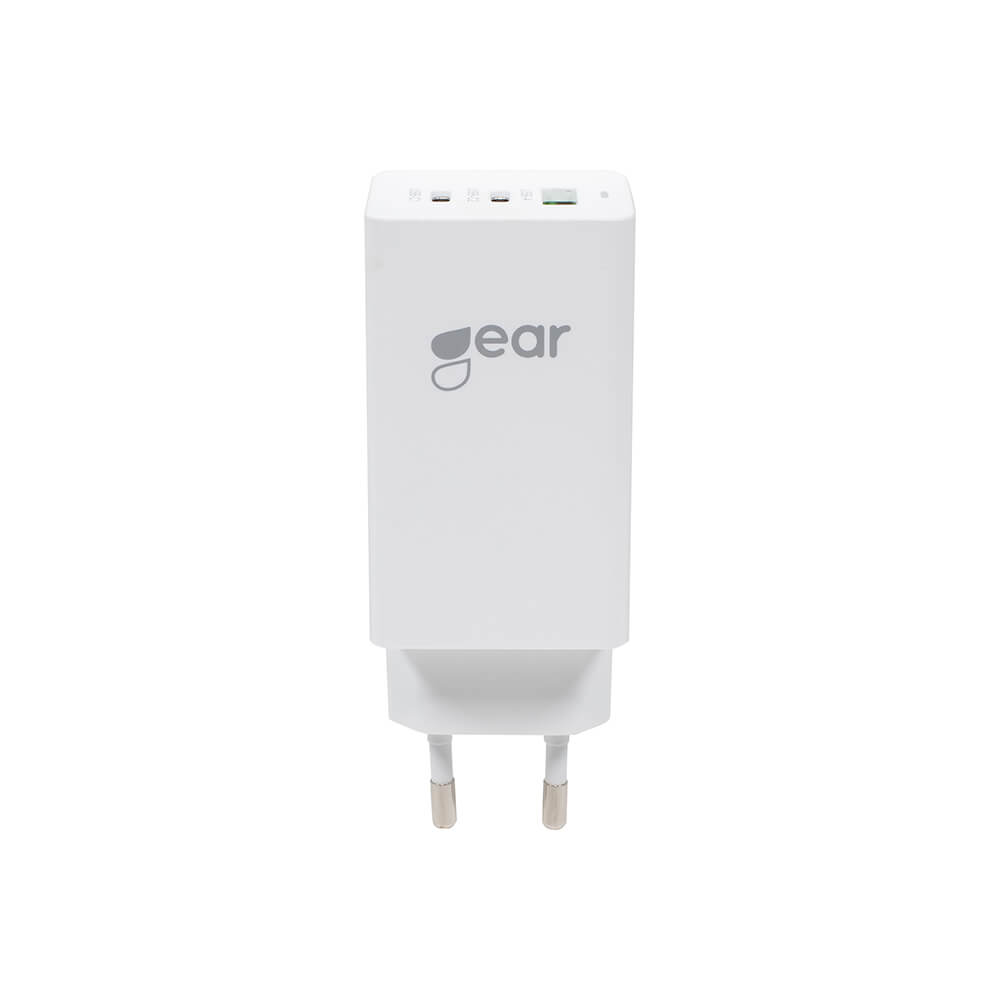 GEAR GaN-reseladdare USB-C PD 65W, 2xUSB-C+1xUSB-A, bild 3