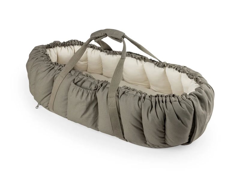 Sebra babynest 3-i-1, dark olive