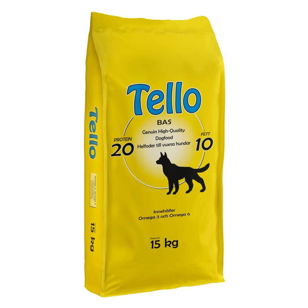 Tello Bas Torrfoder till Hund 15 kg