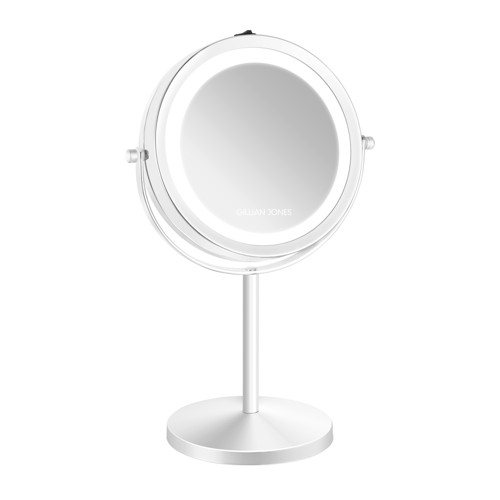 Gillian Jones Table Mirror With Led Light & X10 Magnification White