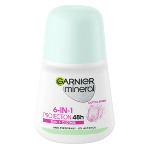 Garnier Mineral Invisible BlackWhite Colours 48hr Roll-on 50 ml