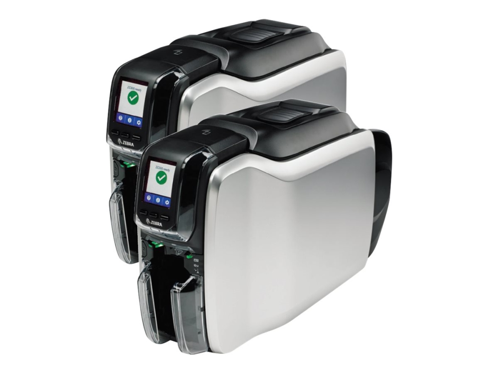 Zebra ZC300 - Plastkortsskrivare - färg - Duplex - färgsublimering/termisk överföring - CR-80 Card (85.6 x 54 mm) - 300 dpi - upp till 900 kort per timma (mono)/ upp till 200 kort per timma (färg) - kapacitet: 100 kort - USB 2.0, LAN, Wi-Fi