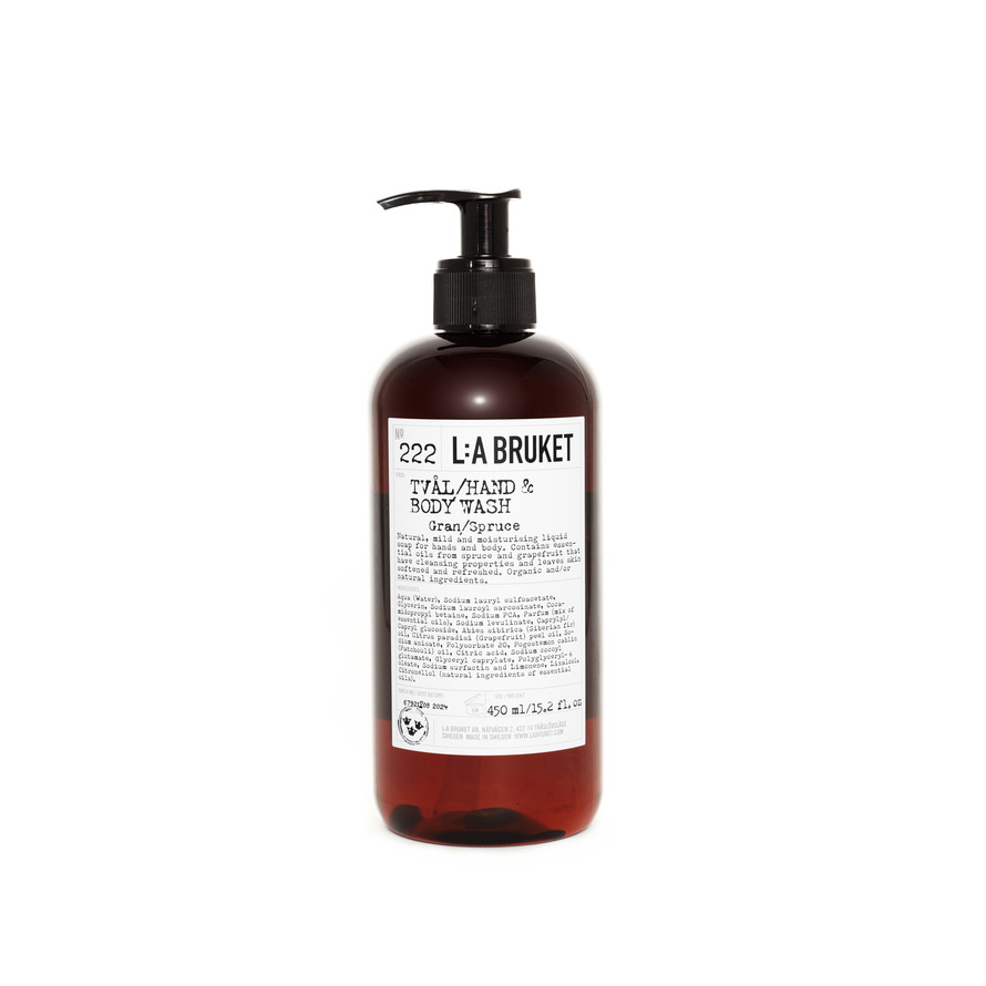 L:a Bruket Hand & Body Wash 222 Spruce 450 ml