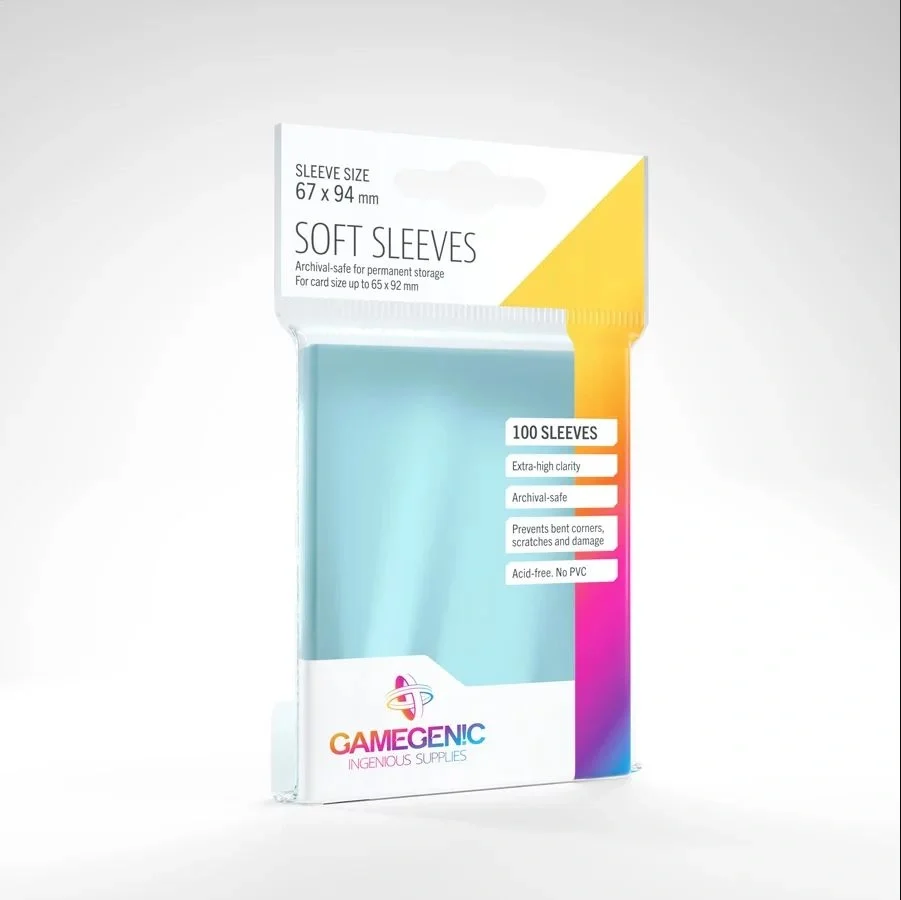 Gamegenic - Soft Sleeves Clear (100 Sleeves), bild 2