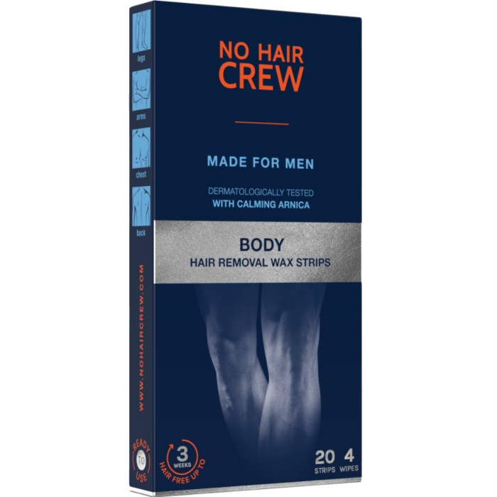 No Hair Crew Hair Removal Wax Strips