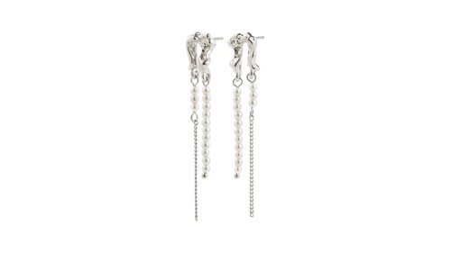 PILGRIM - VINCENT Earrings - Silver - 46 mm, bild 3
