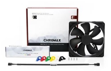 Noctua NF-A14 PWM chromax.black.swap fläkt 140 mm
