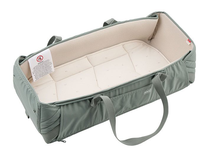 Voksi Carry Me mjuklift/babynest, meadow green leaf