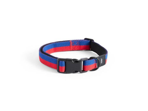 HAY - Dogs Collar Flat - S/M - Red and blue stripe, bild 2