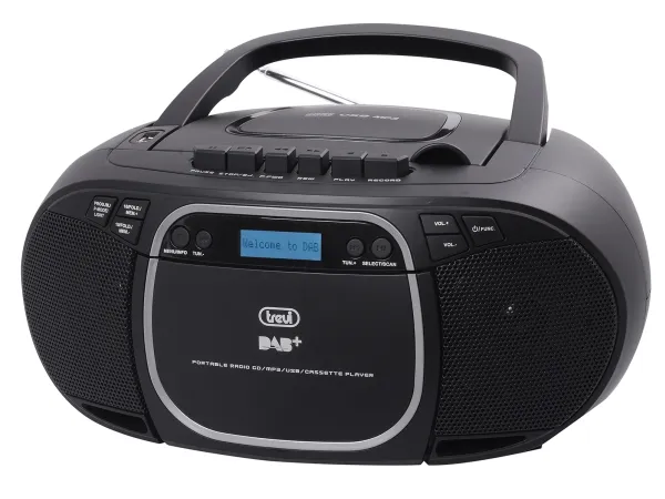 Trevi CMP 576 DAB, Digital, DAB, DAB+, FM, 87,5 - 108 MHz, 174.928 - 239.200 MHz, Spelare, CD, CD-R, CD-RW