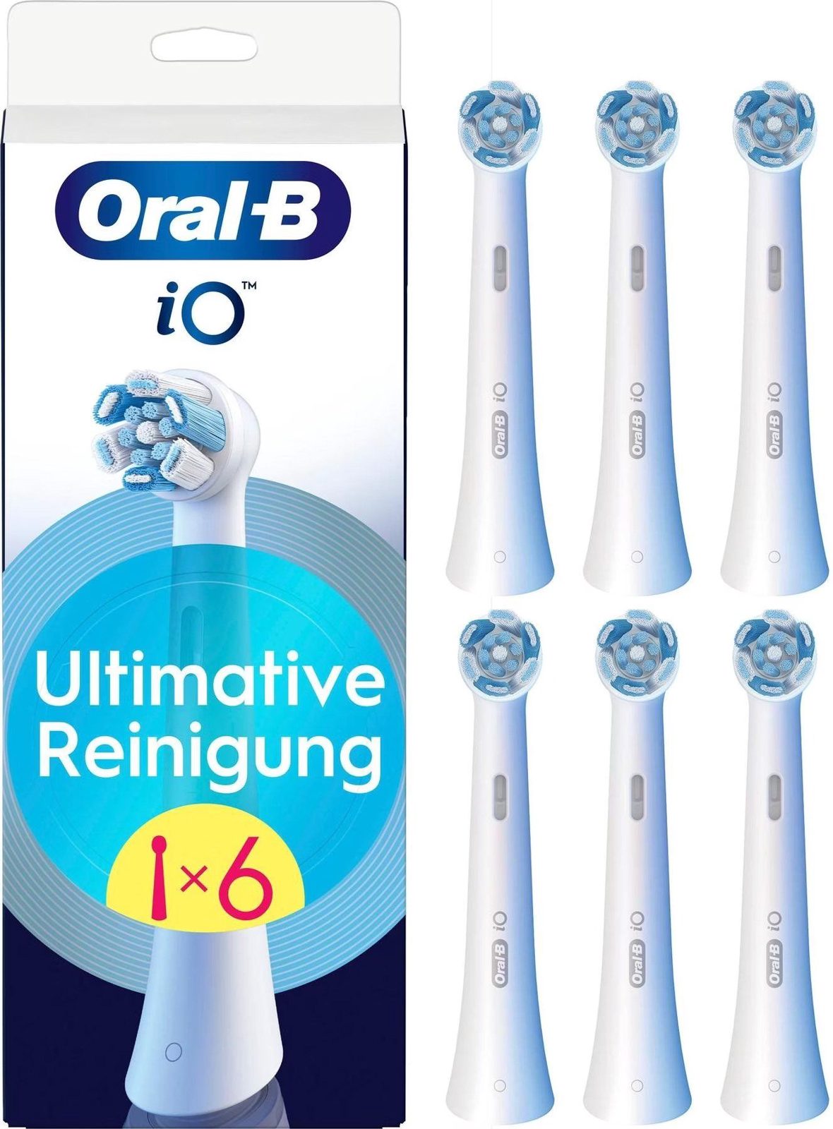 Oral-B iO Series Ultimate Cleaning tandborsthuvuden - Vita - 6-pack