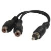 Deltaco Y-adapter 1xRCA ha till 2xRCA hona, bild 3