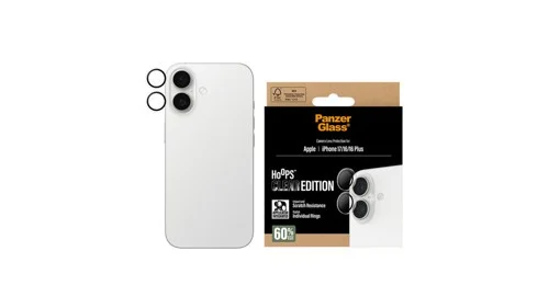 PanzerGlass iPhone 17/16/16 Plus Hoops kameralinsskydd, transparent, bild 3