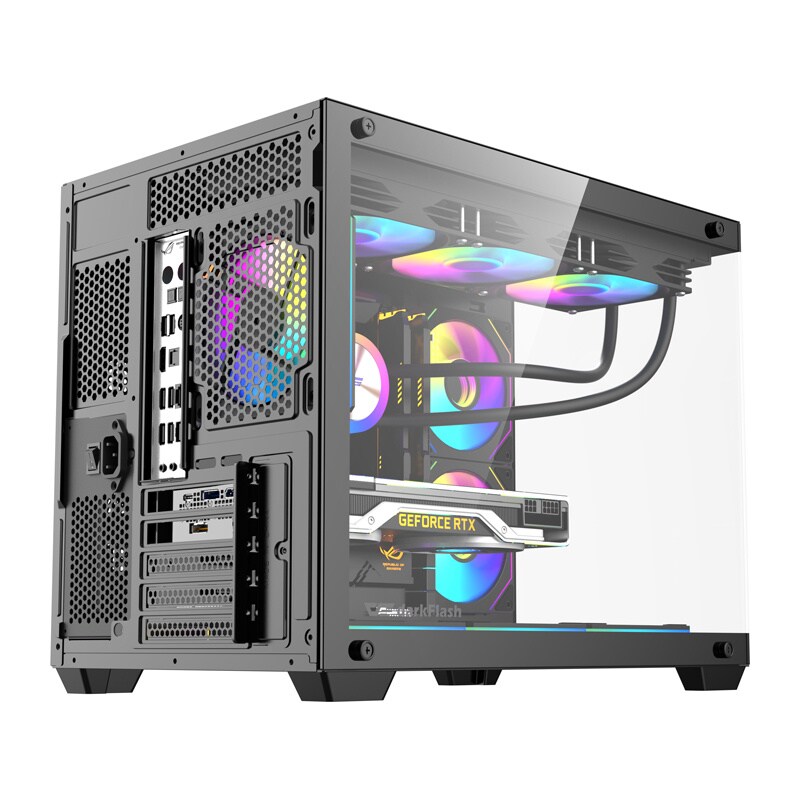 Darkflash B275 PRO Computer Case + 6 Fans - Chassi - Svart, bild 4