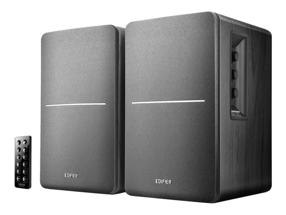 Edifier R1280DB 2x21W RMS, Bluetooth, optisk/coax, med fjärrkontroll - Svart