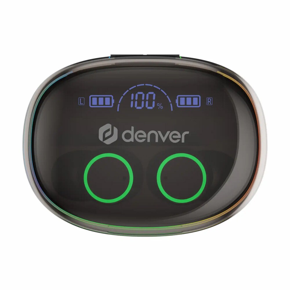 DENVER TWE-55B - True wireless-hörlurar med mikrofon - inuti örat - Bluetooth - svart, bild 4