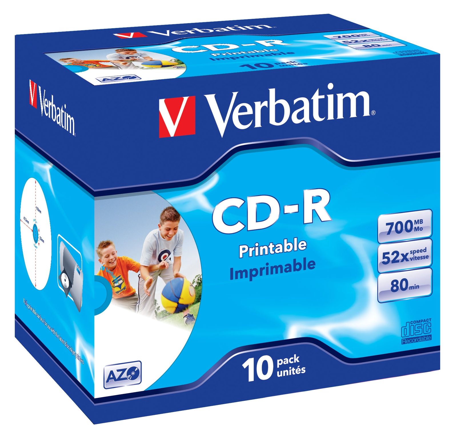 Verbatim CD-R 700MB 52X 10PK Jc print, bild 5