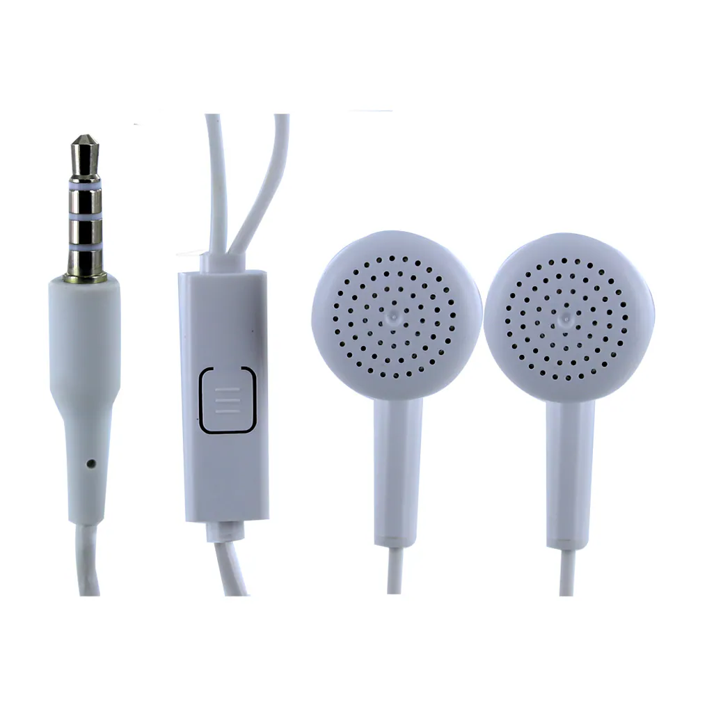 Huawei AM110 / CG0300 / FT0300 stereohörlurar 3,5 mm jack, vit (BULK)
