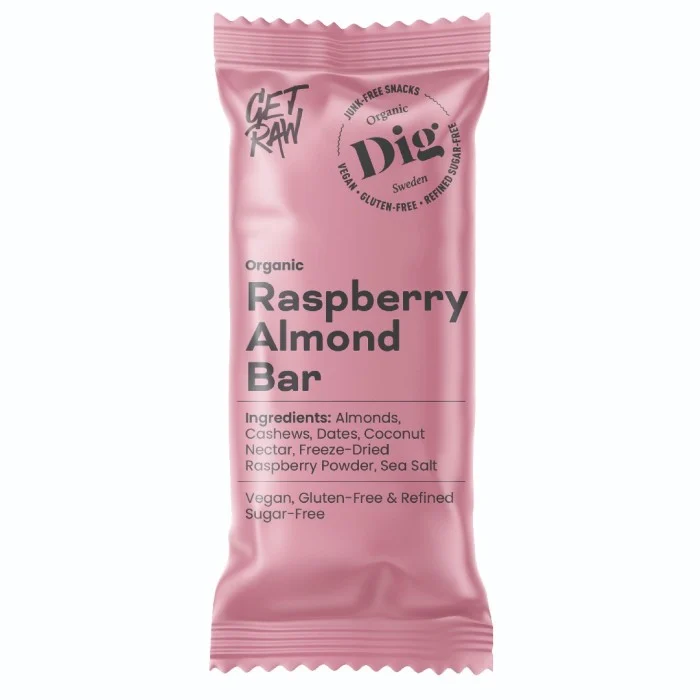 Dig GET RAW Organic Raspberry Almond Bar 42 g