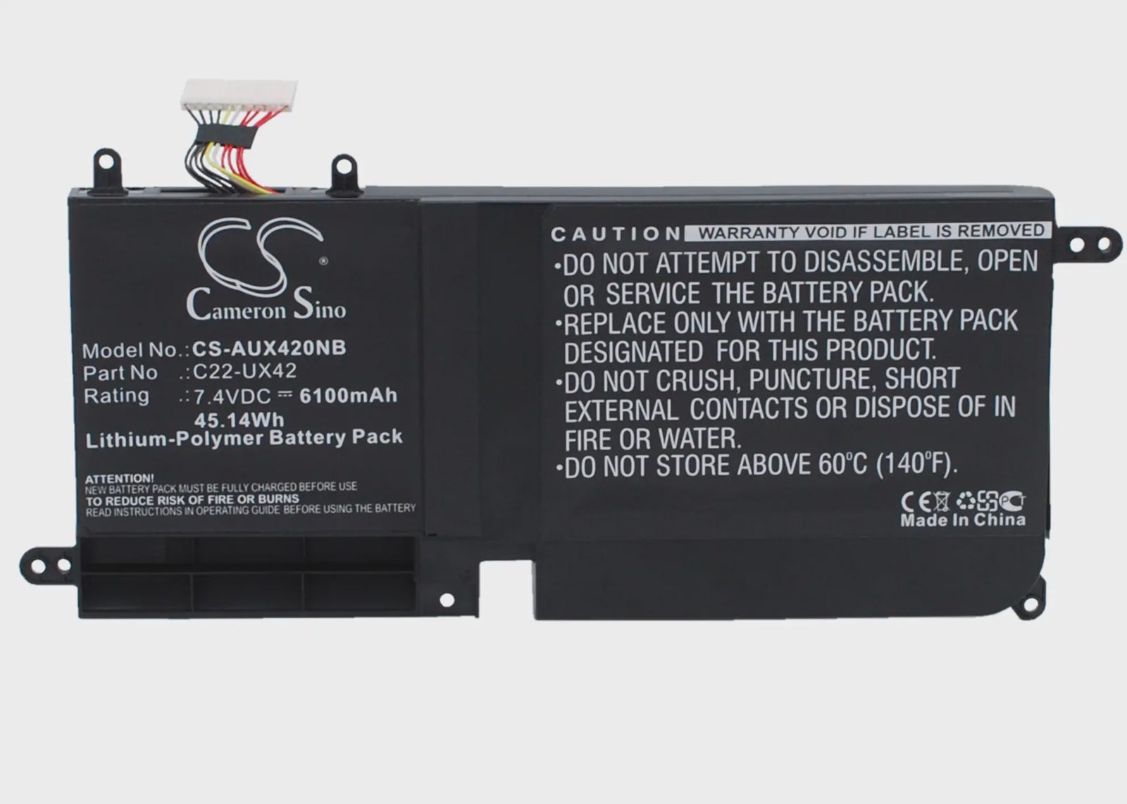 Batteri till Laptop, Bärbar dator för Asus Zenbook UX42, UX42E3517VS, UX42E3317VS-SL m.fl., bild 4