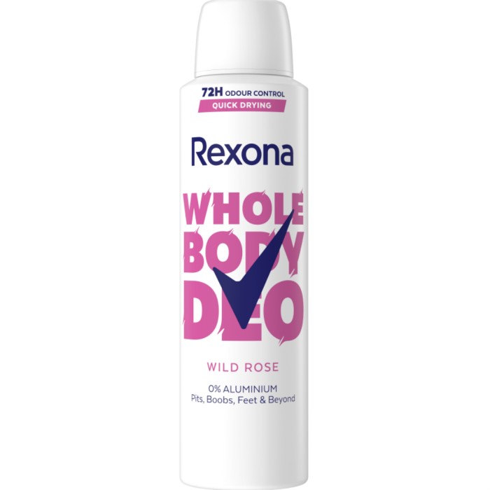 Rexona Whole Body Deo Wild Rose Spray 150 ml