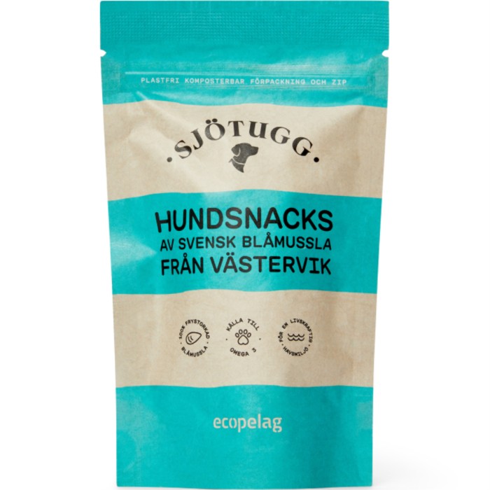 Sjötugg Hundsnacks frystorkad mussla 30 g