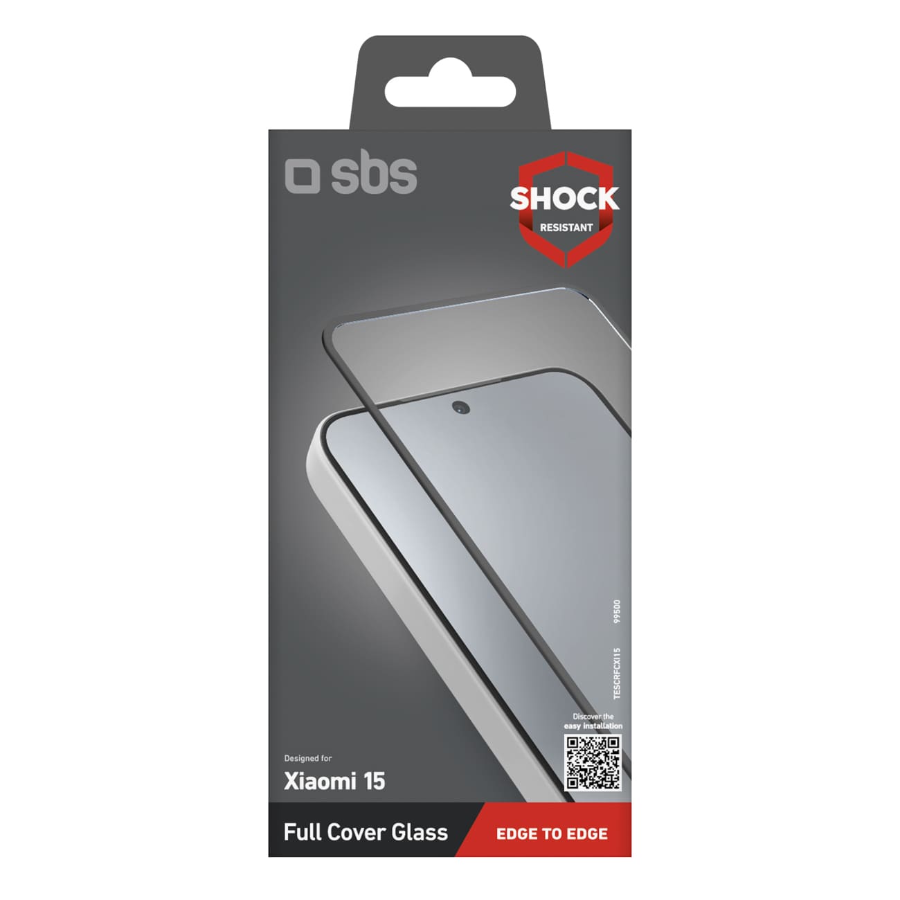 SBS Full Cover härdat glas för Xiaomi 15, bild 2