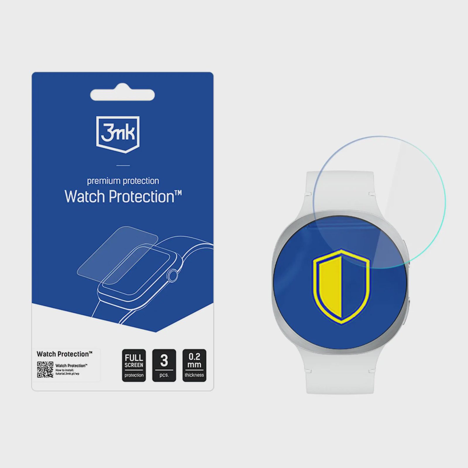 3mk Watch Protection FlexibleGlass hybridglas till Samsung Galaxy Watch 8 40 mm