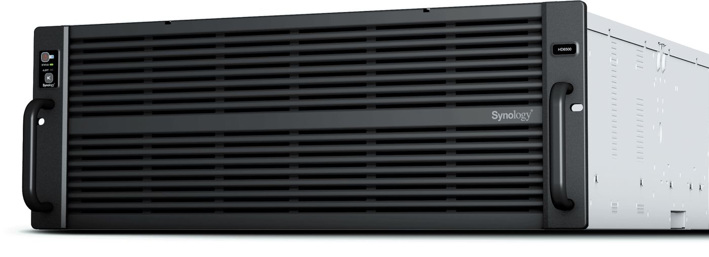 Synology High Density HD6500, 60-bay NAS, Dual Intel Xeon 10-Core 4210R, 64 GB RAM, 2x10GbE+2x1Gbe, rackmonterbar 4U, bild 3