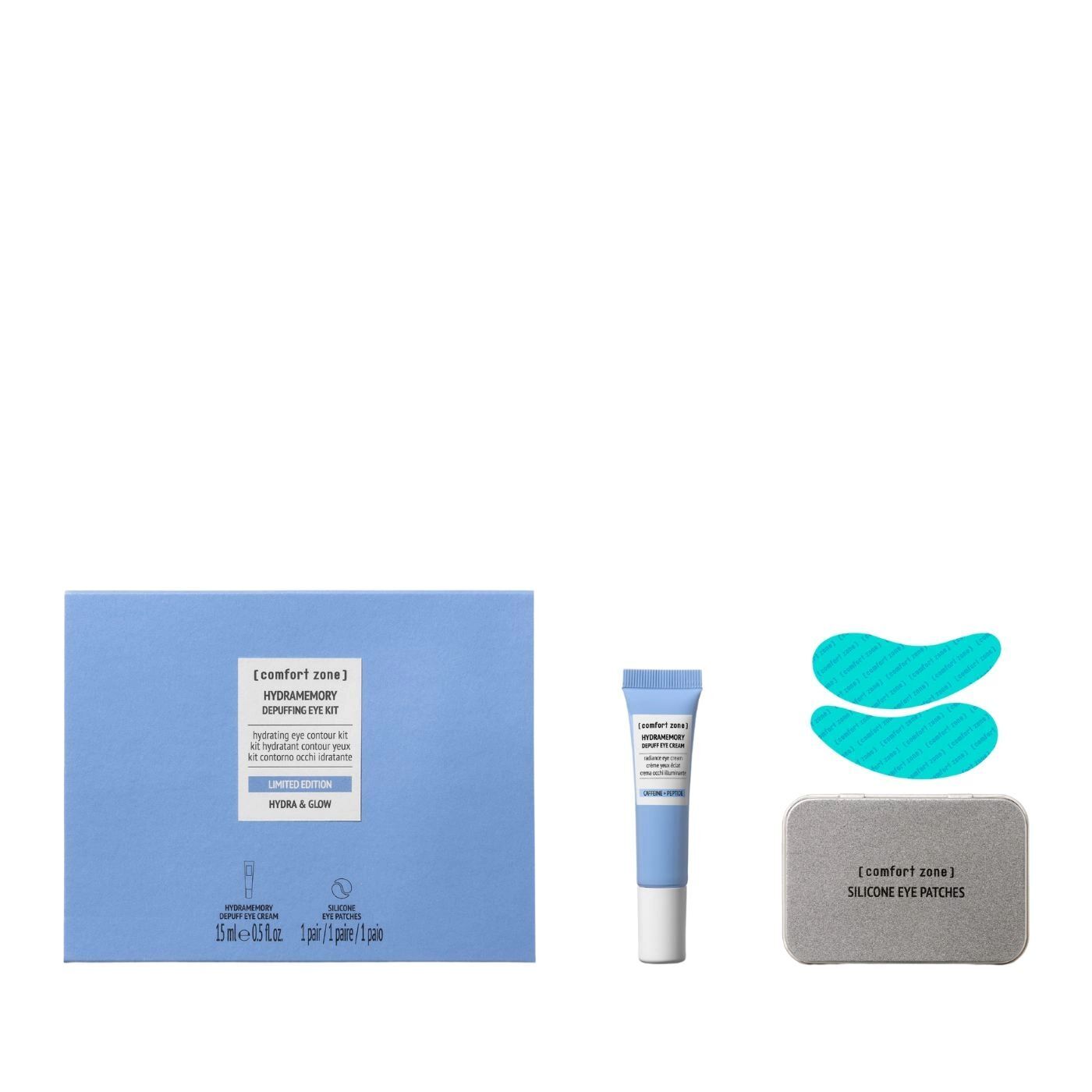 Comfort Zone Hydramemory Depuffing Eye Kit 15 ml + 2 pcs