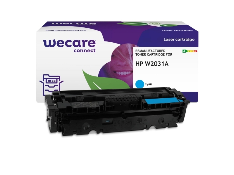 Lasertonerkassett Wecare HP 415A W2031A kompatibel 2100 sidor cyan