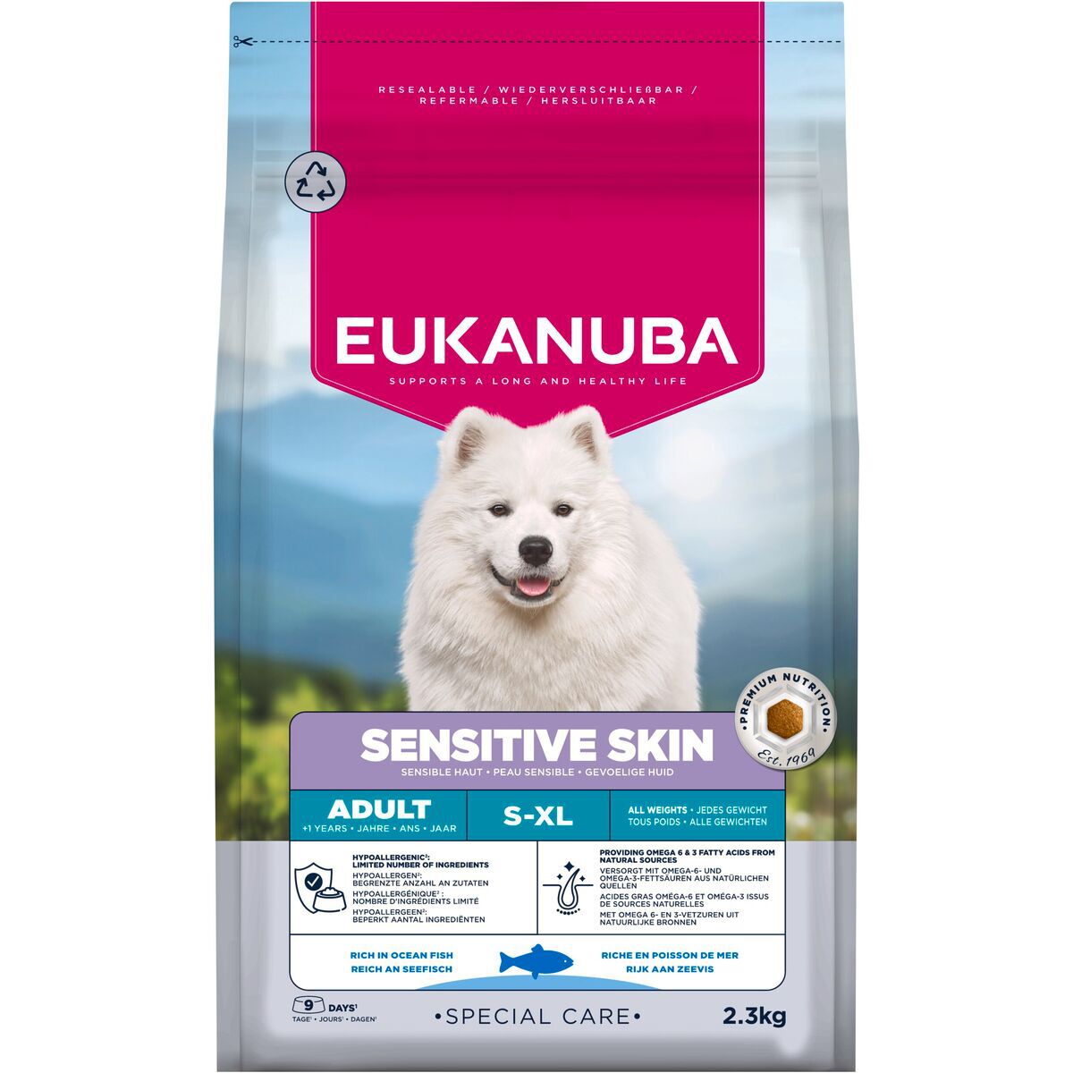 Eukanuba Dog Special Care Adult Sensitive Skin All Breeds Torrfoder till Hund 2.3 kg
