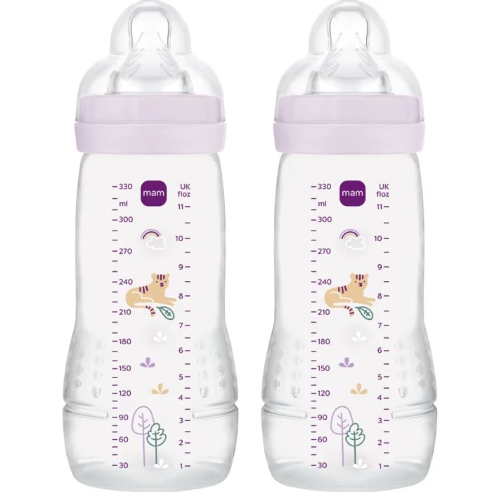 MAM Easy Active 330ml Pink, 2 st