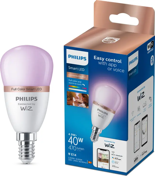 Philips Smart LED WCA E14 40 W klotlampa