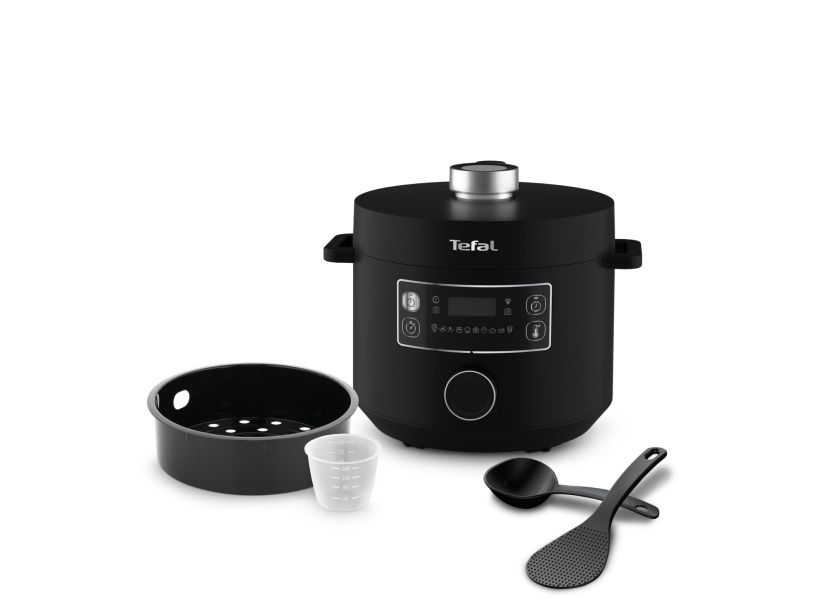 Tefal Turbo Cuisine CY754830, 5 L, 1000 W, 12 t, Kina, Sort, Polypropylen (PP)