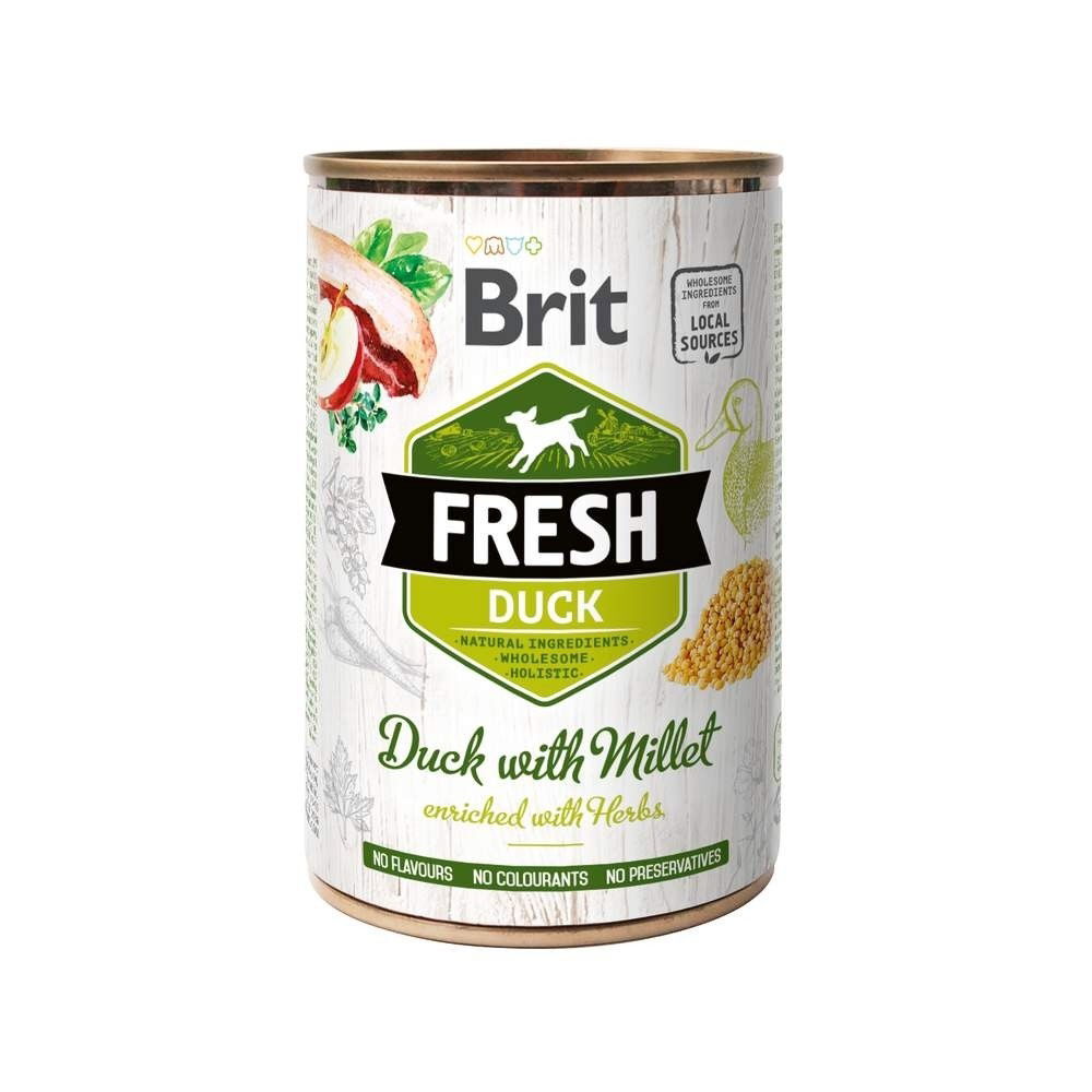 Brit Fresh Cans Duck with Millet 400 g