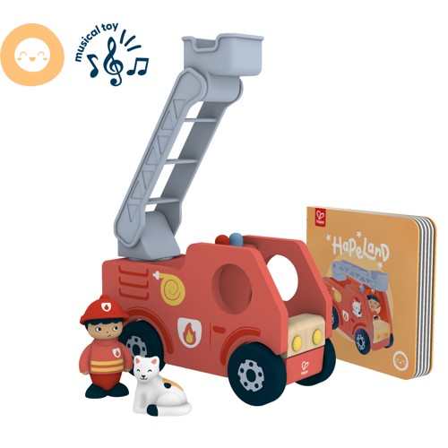 Hape Bullrande brandbil med ljud