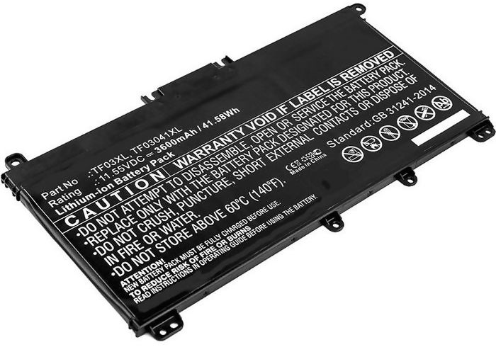 CoreParts Laptop Battery for HP 42Wh Li-ion 11.55V 3600mAh