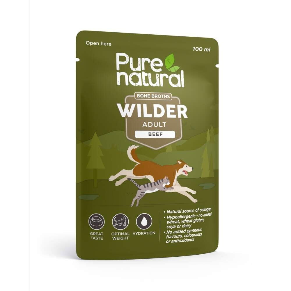 Purenatural Wilder Bone Broths Beef Buljong till Hund och Katt 100 ml