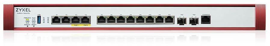 ZyXEL USG FLEX 700H, 12xGigabit definierbara portar, 2xSFP Gigabit, Nebula, inkl. 1 års Security Bundle, bild 2