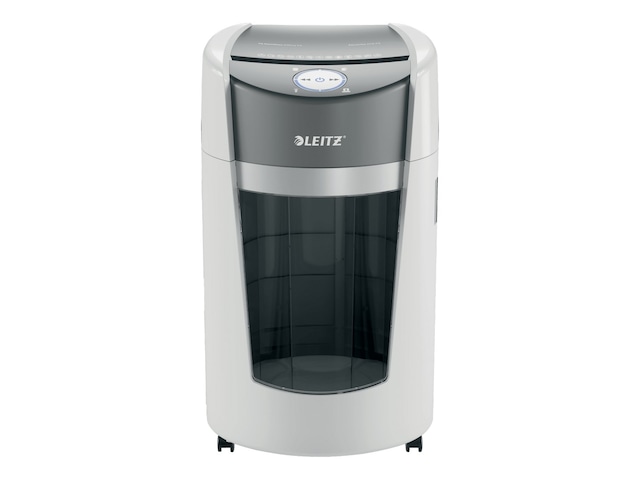 Leitz IQ OptiMax Office dokumentförstörare med mikroskärning P5 35 L, vit