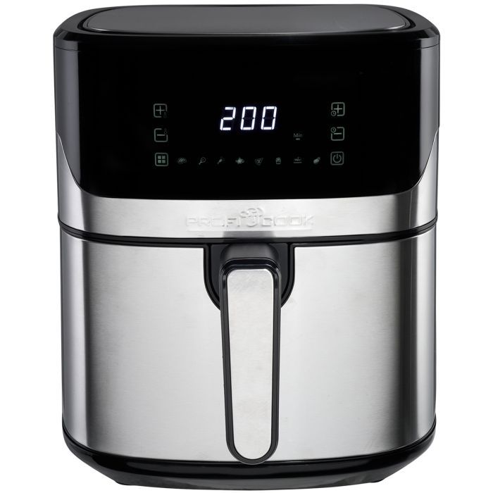 ProfiCook PC-FR 1294 H, Varmluftsfritös, 9 l, Single, Svart, Silver, Fristående