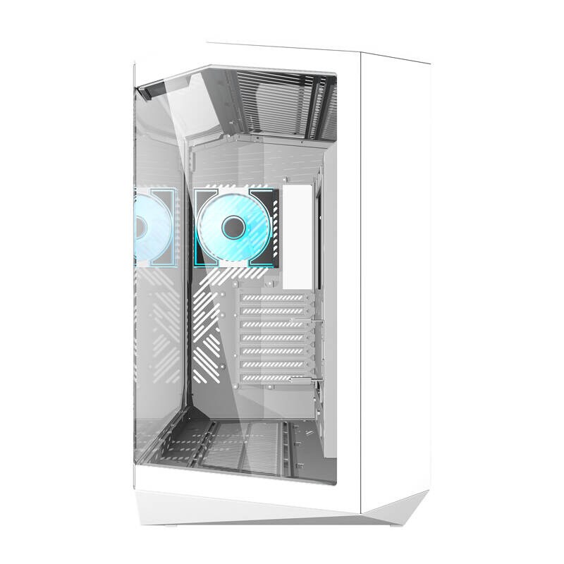 Darkflash Computer Case DY470 4 fans (white) - Chassi - Miditower, bild 2