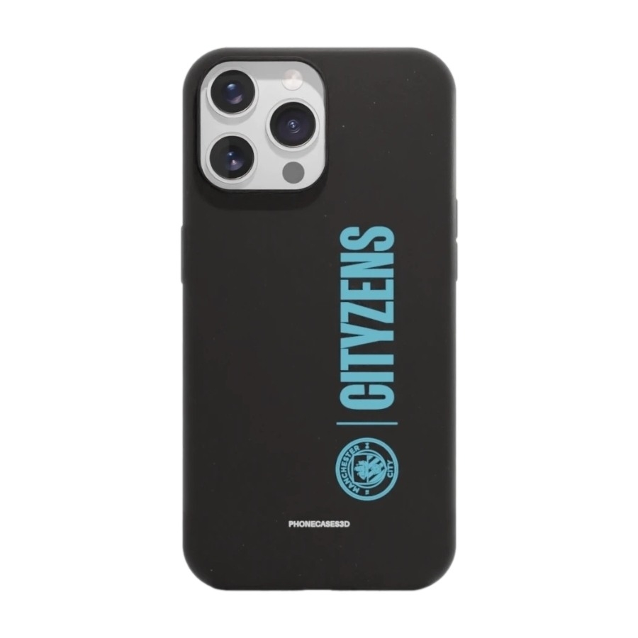 Phonecases3D iPhone 14 Pro Man City skal tillverkat med Fibriva™, svart