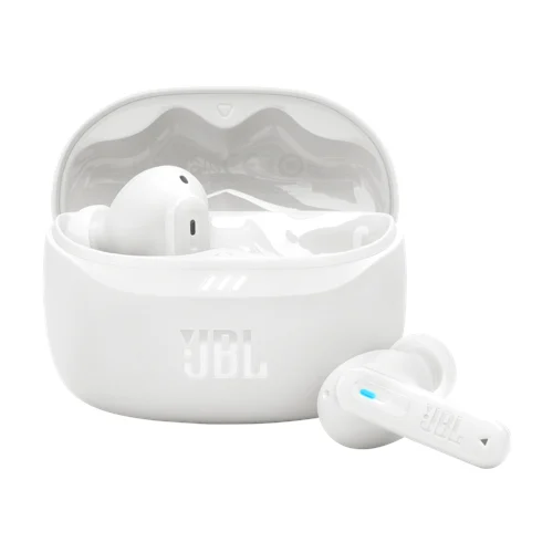 JBL Tune Beam 2 True Wireless hörlurar, vita