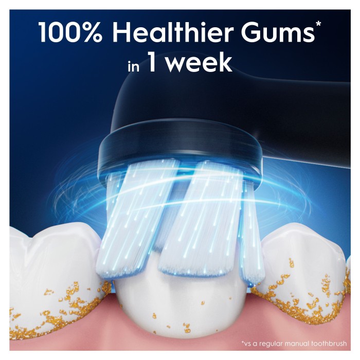 Oral-B iO Gentle Care borsthuvuden 8 st, svart, bild 2