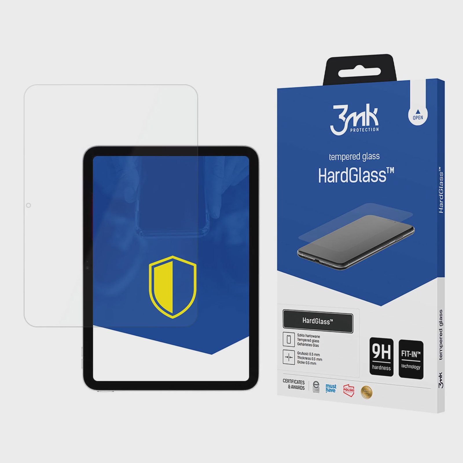 9H 3mk HardGlass™-skyddsglas för iPad 10:e generationen