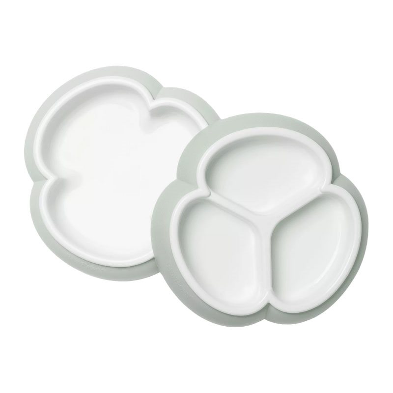 Babybjörn tallriksset 2-pack, blekgrön