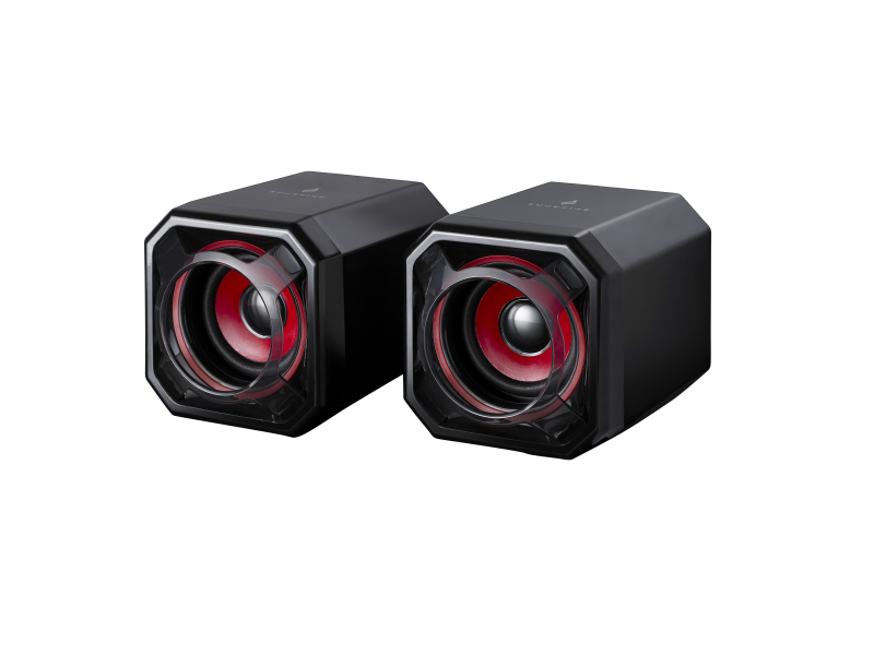 Surefire Gaming Gator Eye 2.0 - Högtalare - USB - Svart/Röd